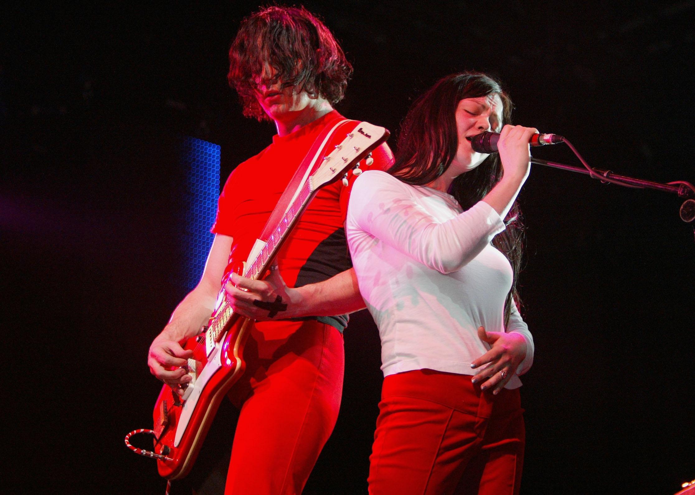 The White Stripes perform onstage