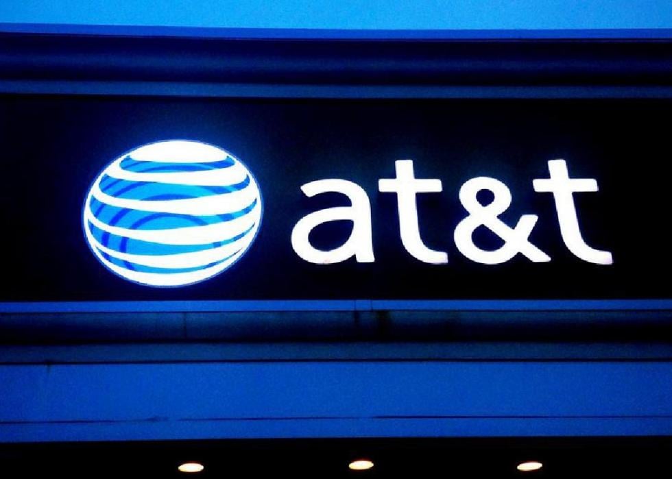 AT&T storefront sign.