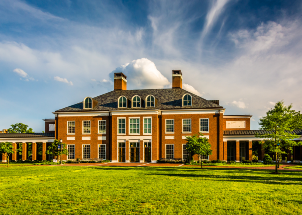 Mason Hall on the campus of Johns Hopkins University.