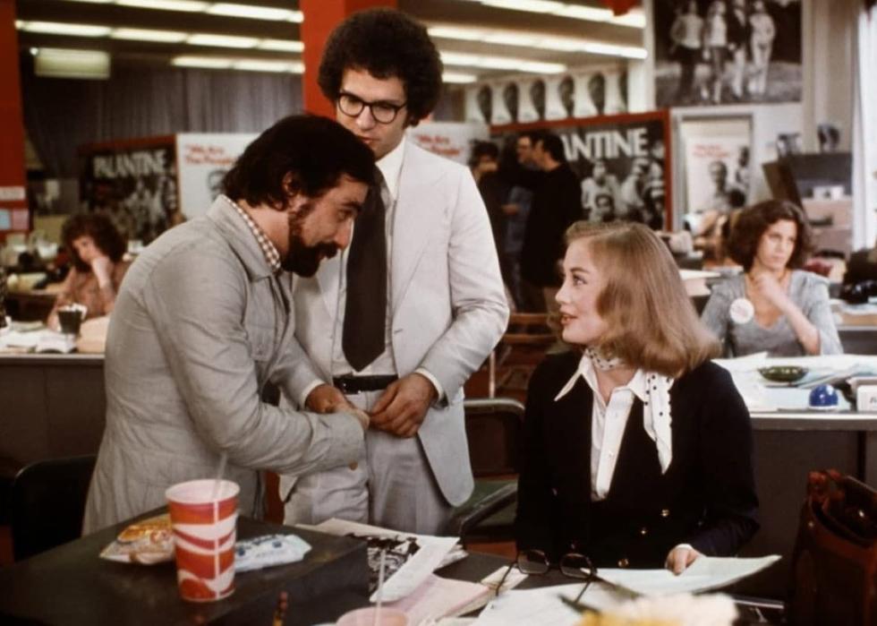 Martin Scorsese, Albert Brooks, and Cybill Shepherd in a scene from "Taxi Driver"