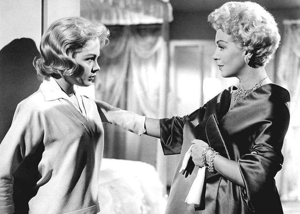 Sandra Dee and Lana Turner in a scene from "Imitation of Life"