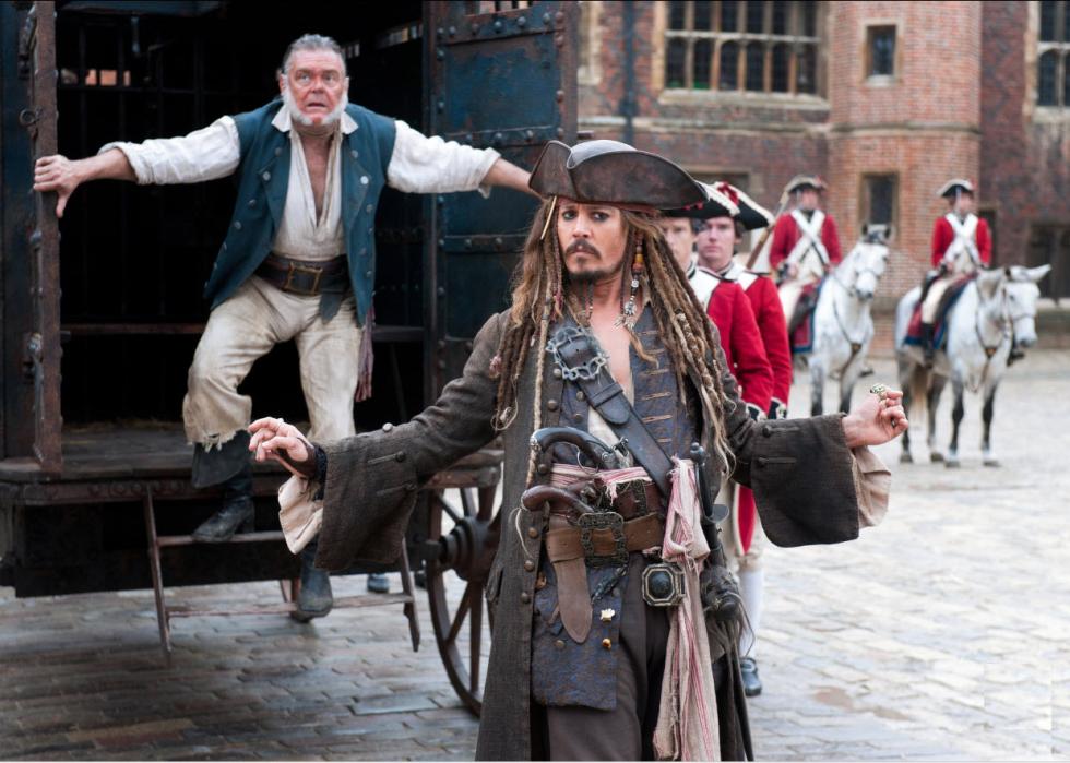Johnny Depp in a scene from "Pirates of the Caribbean: On Stranger Tides"