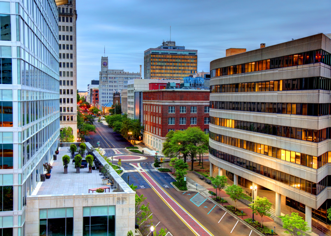 Buildings in downtown Jackson.