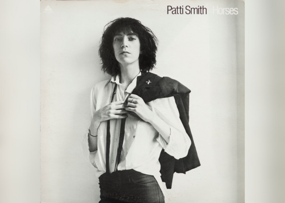 Black and white image of Patti Smith.