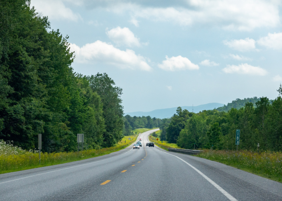 Highway in Vermont.
