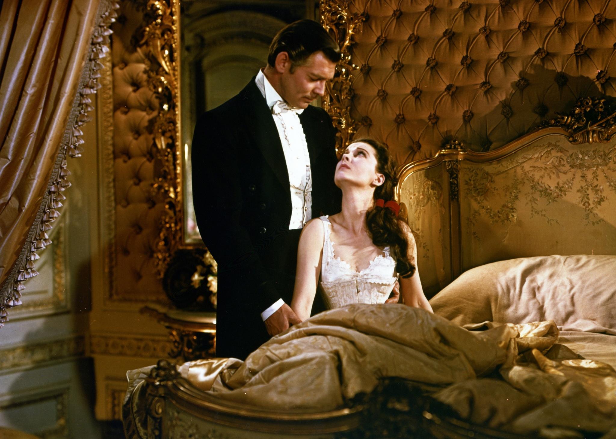 Actors Clark Gable and Vivien Leigh in a scene from ‘Gone with the Wind’