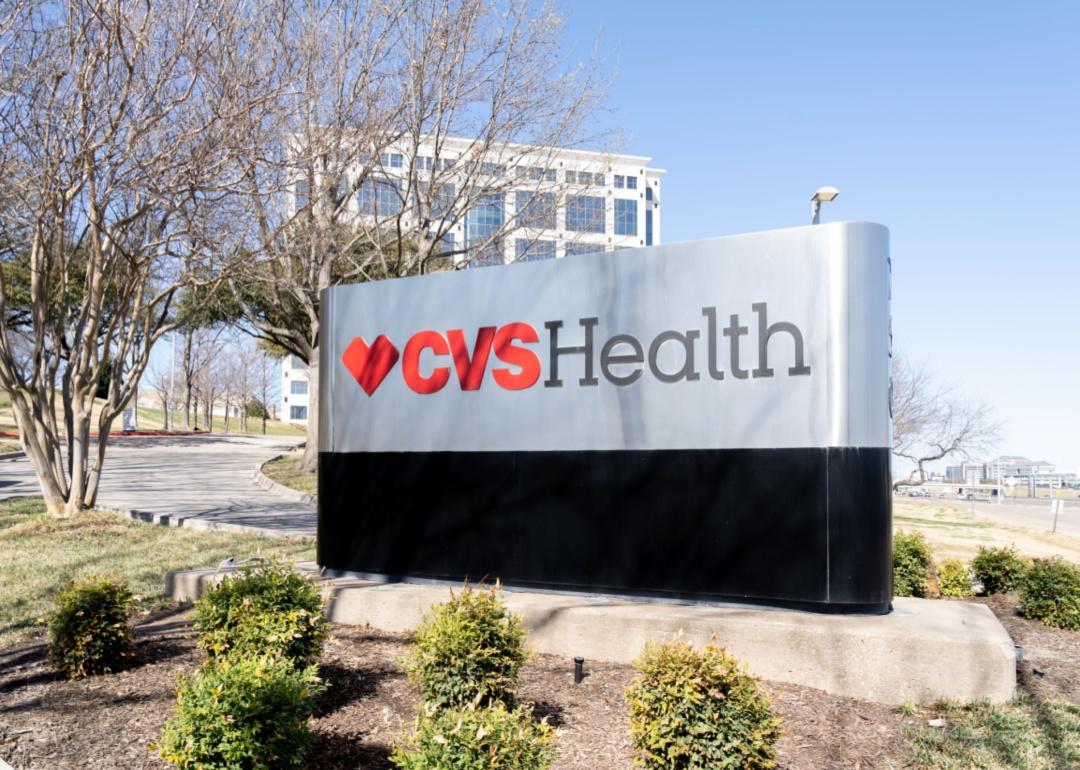 A CVS Health sign entrance to a building.