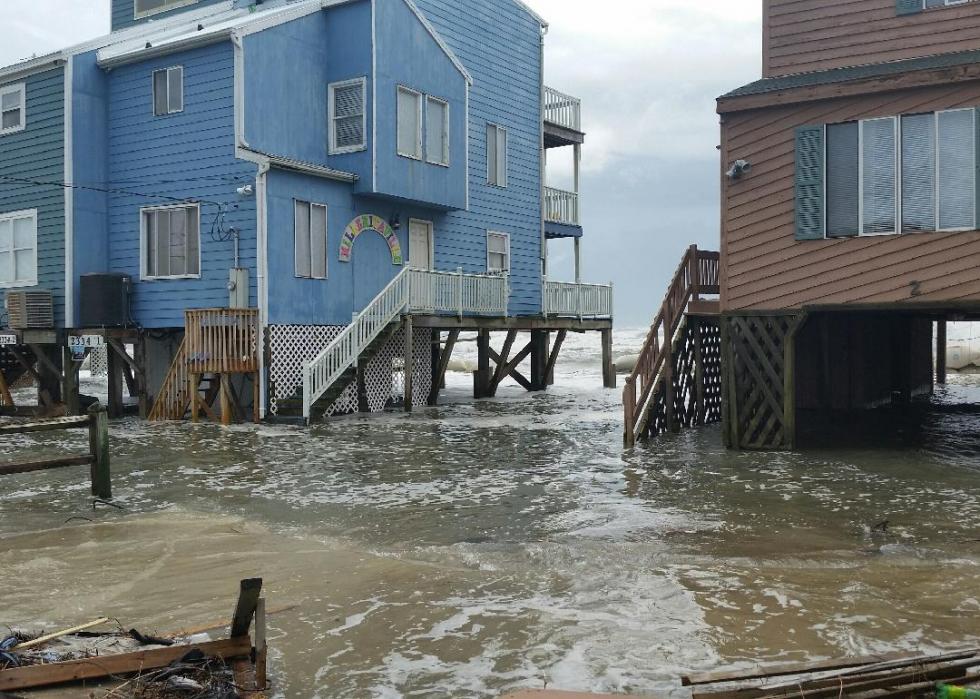 États avec le plus de maisons à risque d inondation côtière 