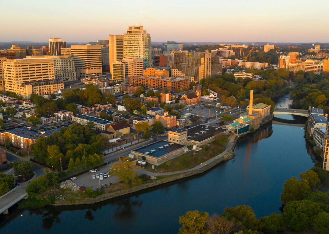 Aerial view of downtown Wilmington.