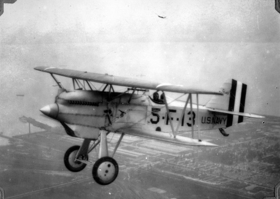 Pictured: Curtiss F6C-1 photographed by JL Highfill, who was a photographer for the Navy