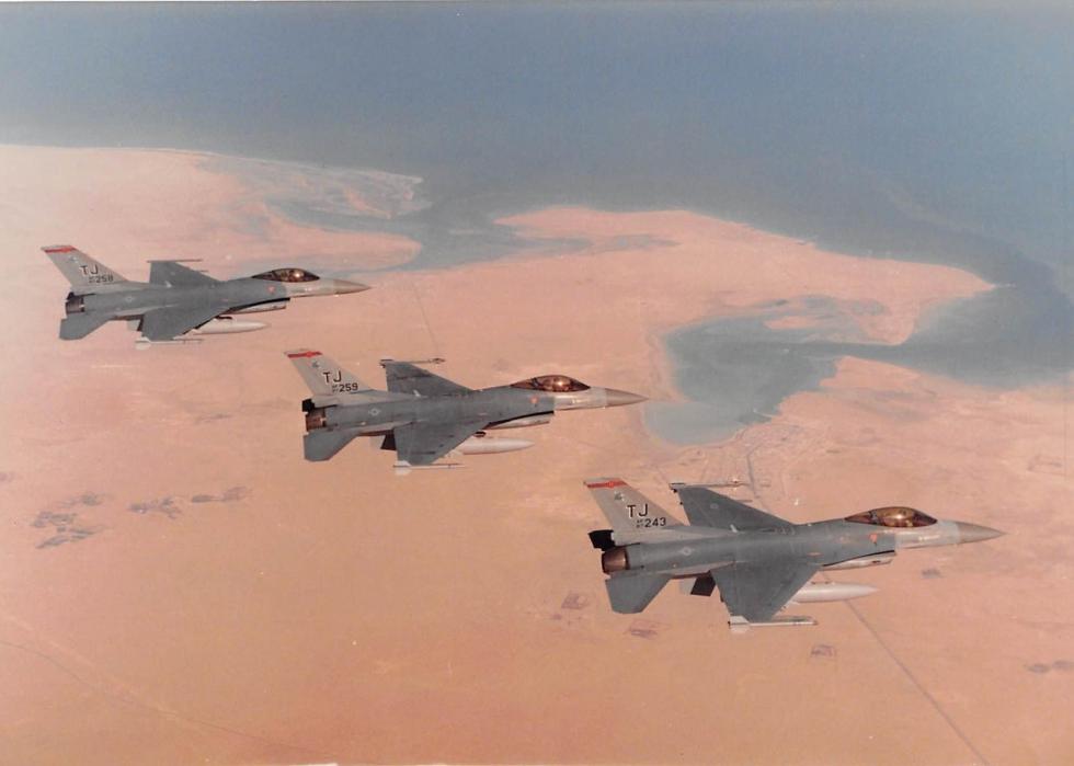 1991 Pacific Operation Desert Shield # 97 F-16 Fighting Falcon 