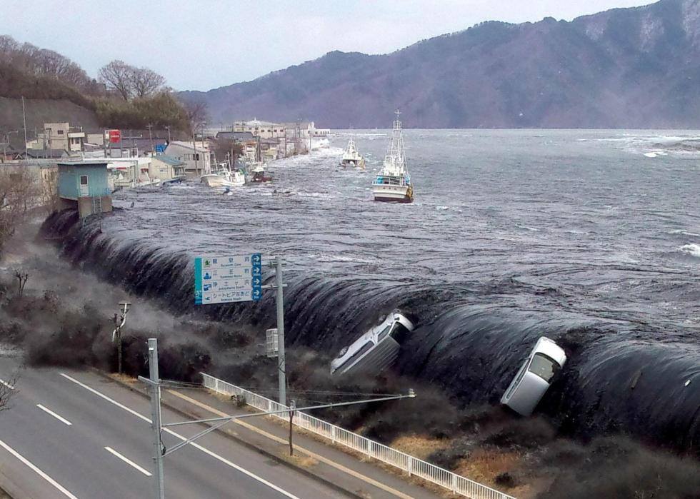 Pays les plus touchés par les tsunamis 