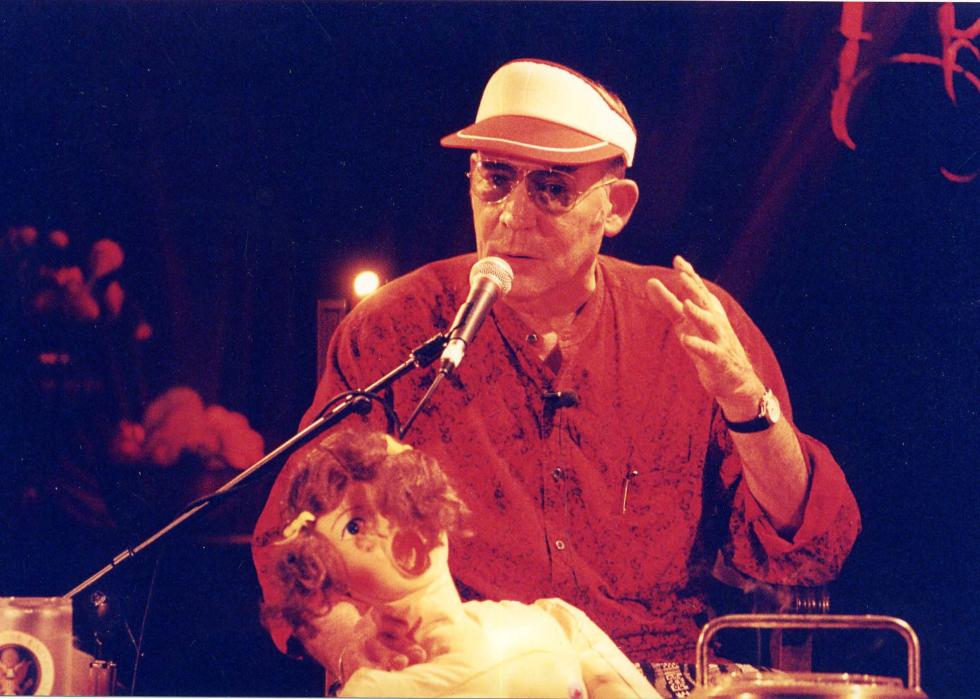 Hunter S. Thompson at an event in Los Angeles