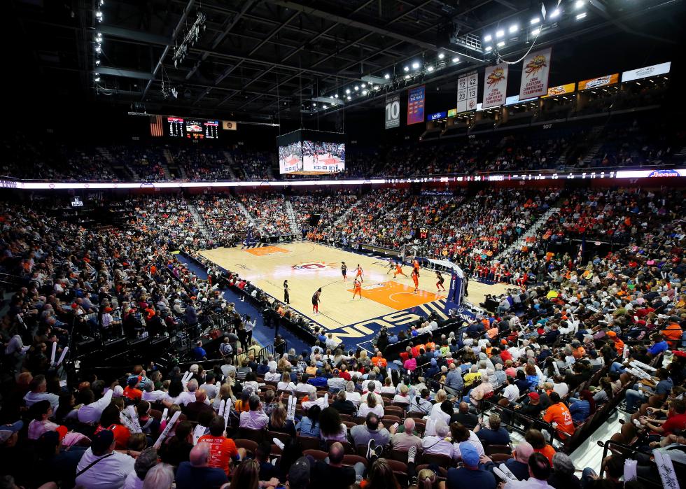 A general view of Mohegan Sun Arena during WNBA Finals