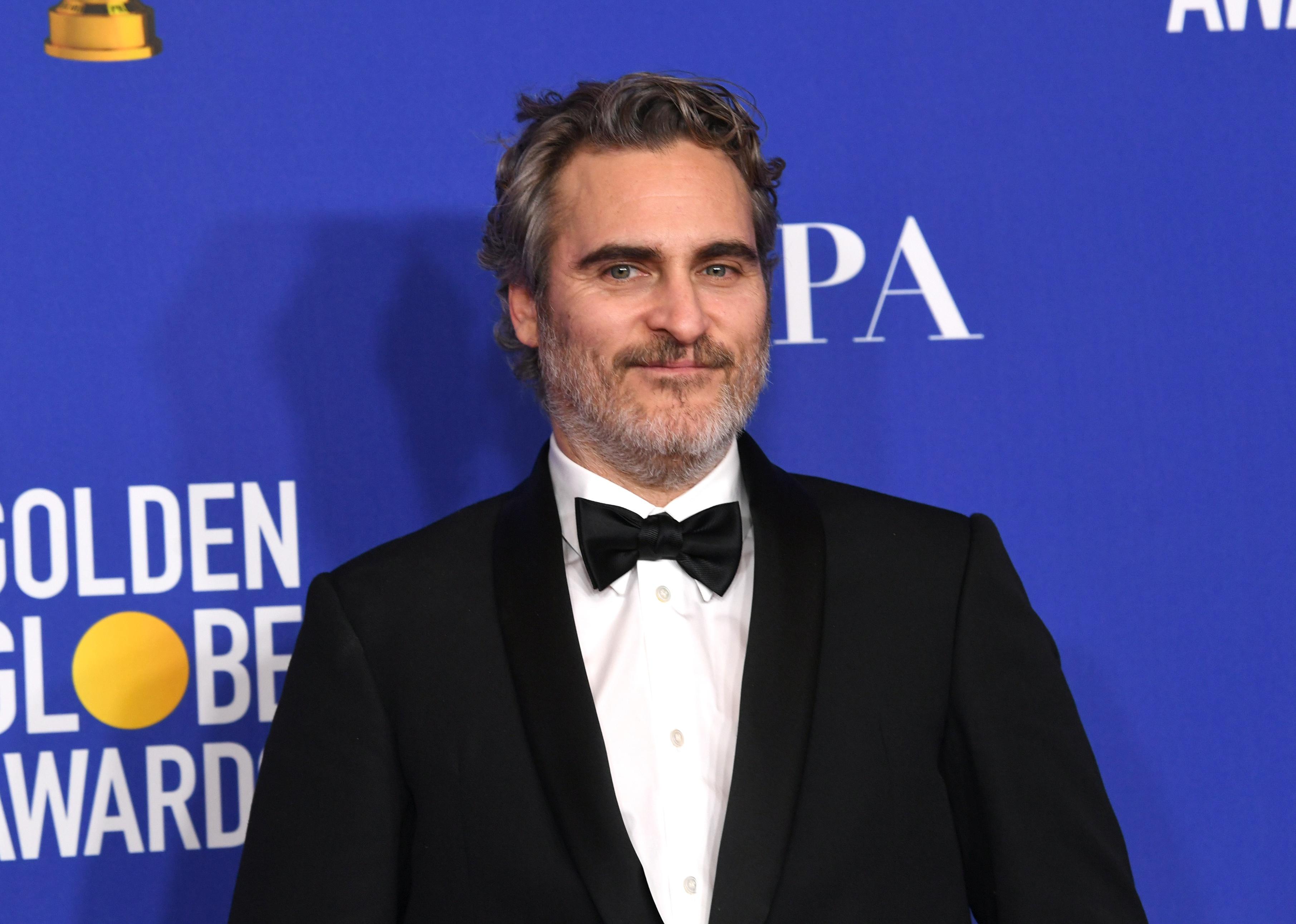 Joaquin Phoenix at the Annual Golden Globe Awards.