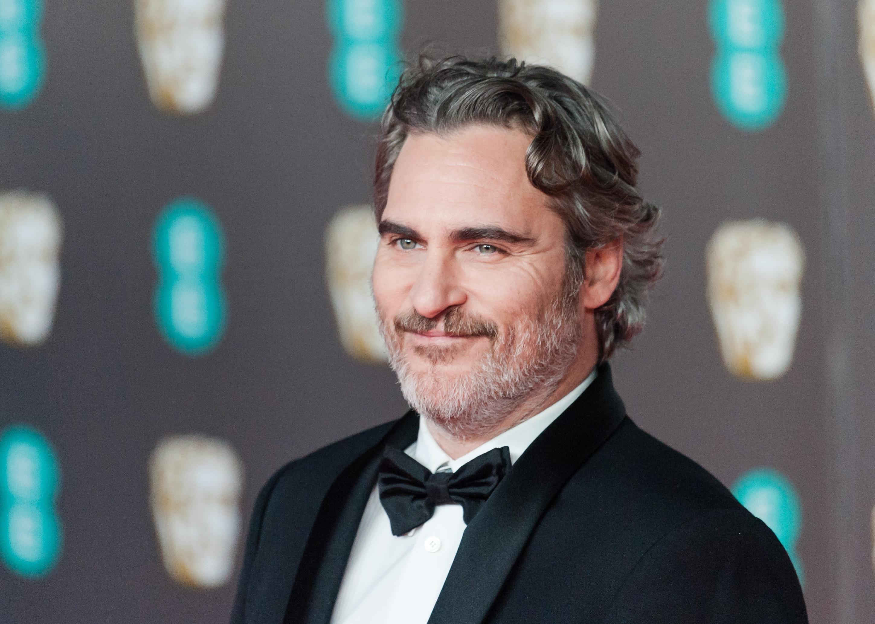 Joaquin Phoenix attends the EE British Academy Film Awards ceremony.