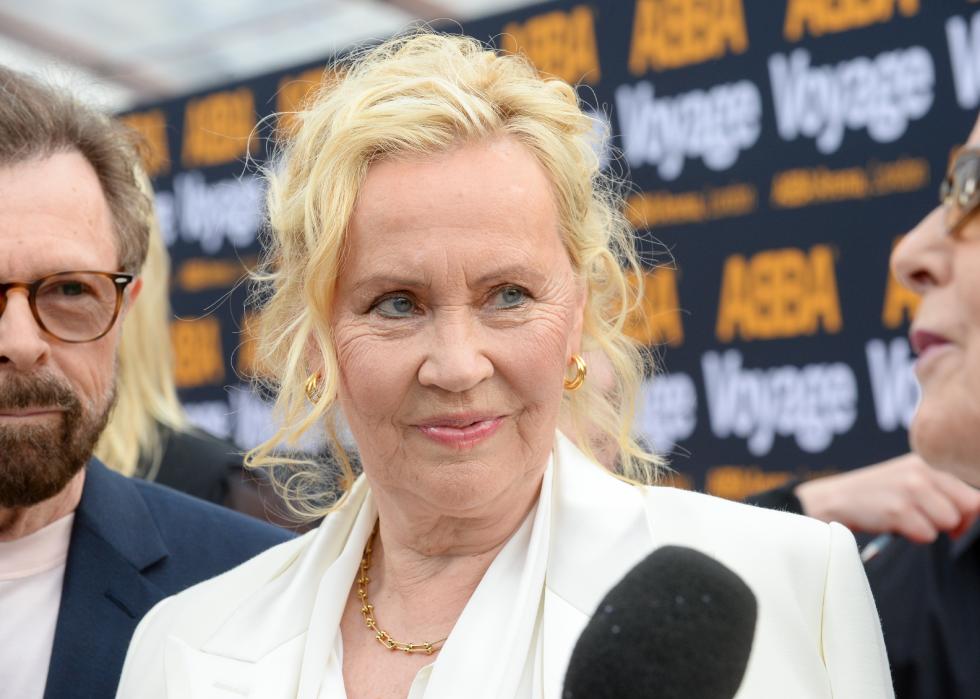 Agnetha Fältskog attends the first performance of ABBA's "Voyage" 