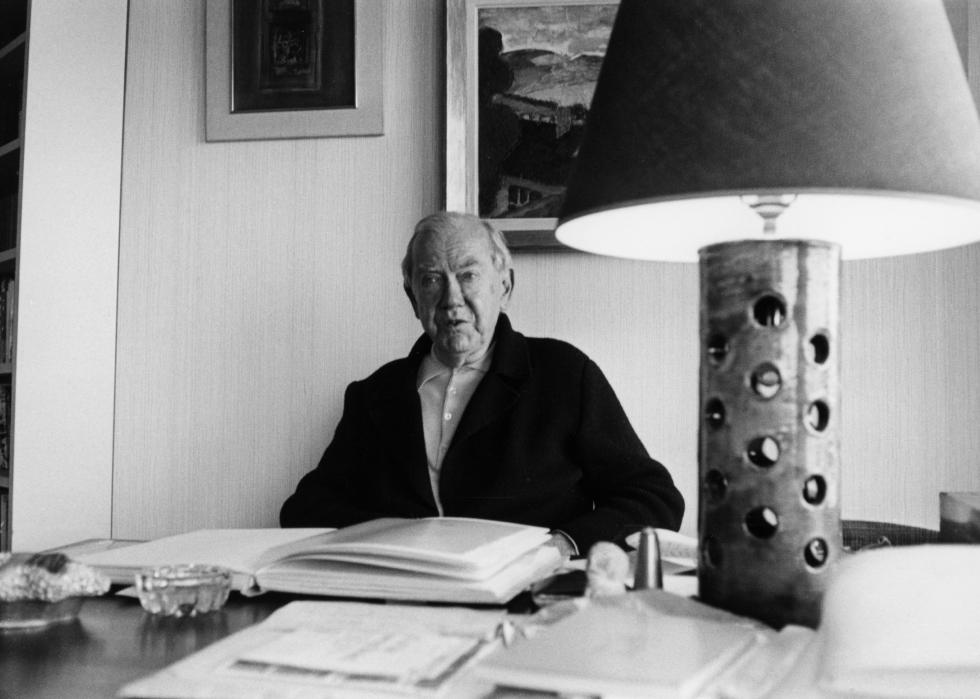 Portrait of Graham Greene, circa 1980