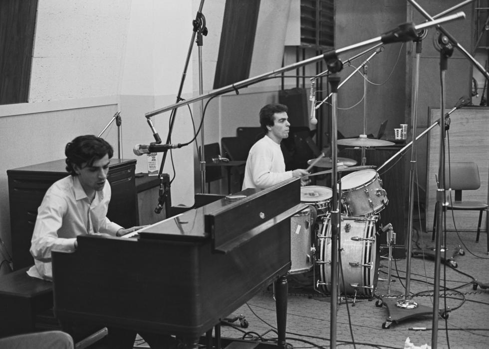 The Rascals in an unspecified recording studio