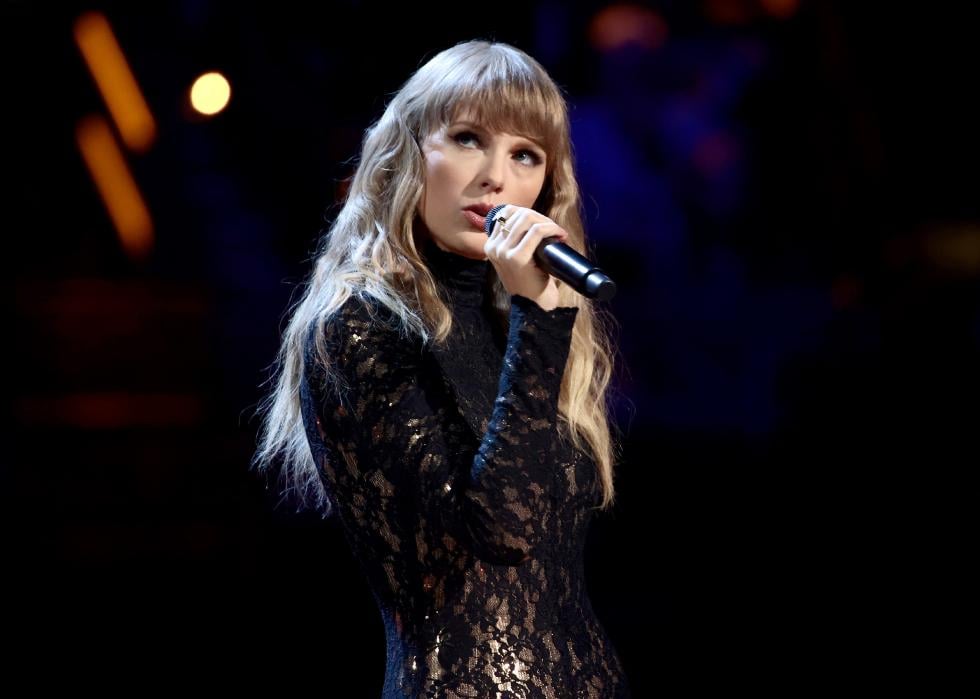 Taylor Swift performs during the Rock & Roll Hall Of Fame Induction Ceremony