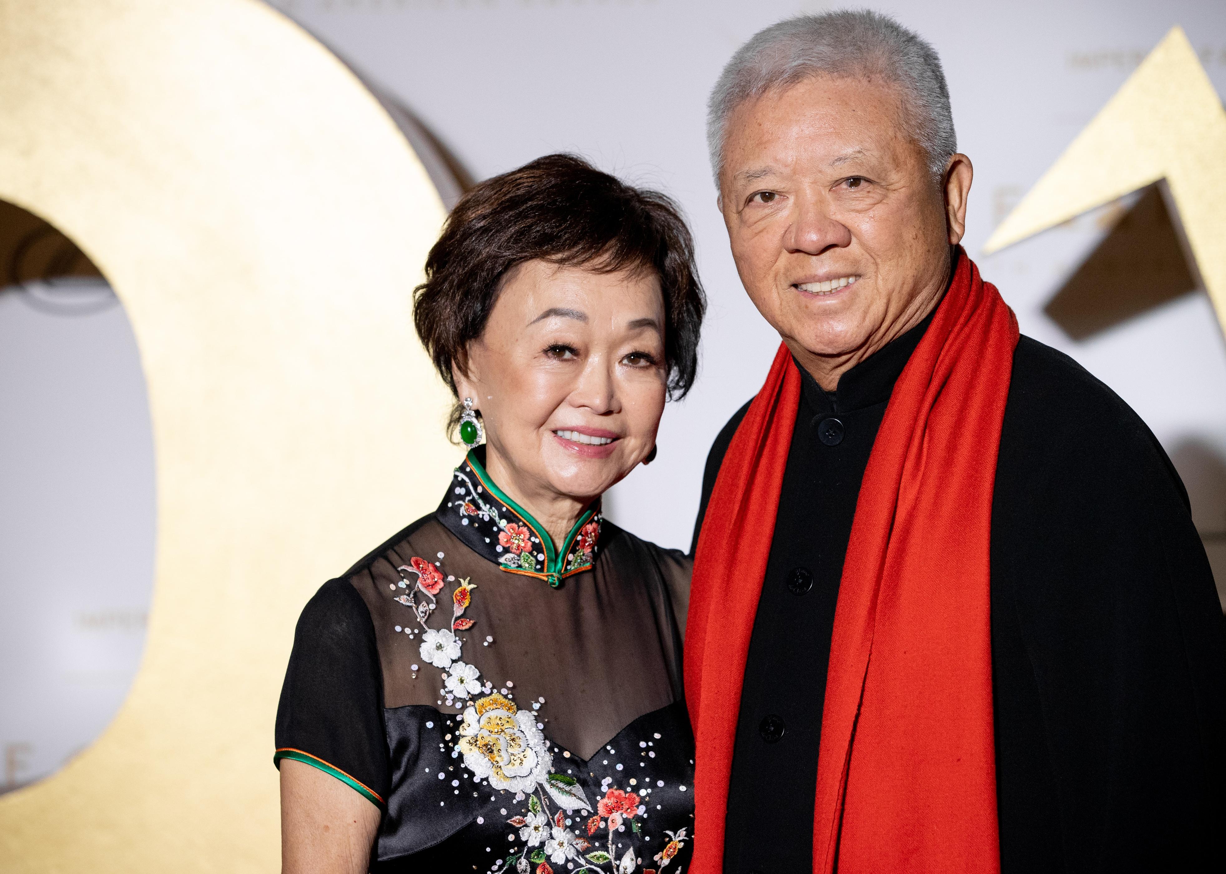 Peggy Cherng and Andrew Cherng attend a gala