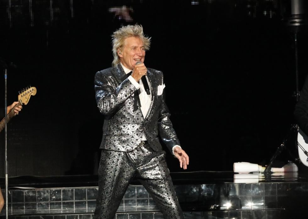 Rod Stewart performs at Budweiser Stage.