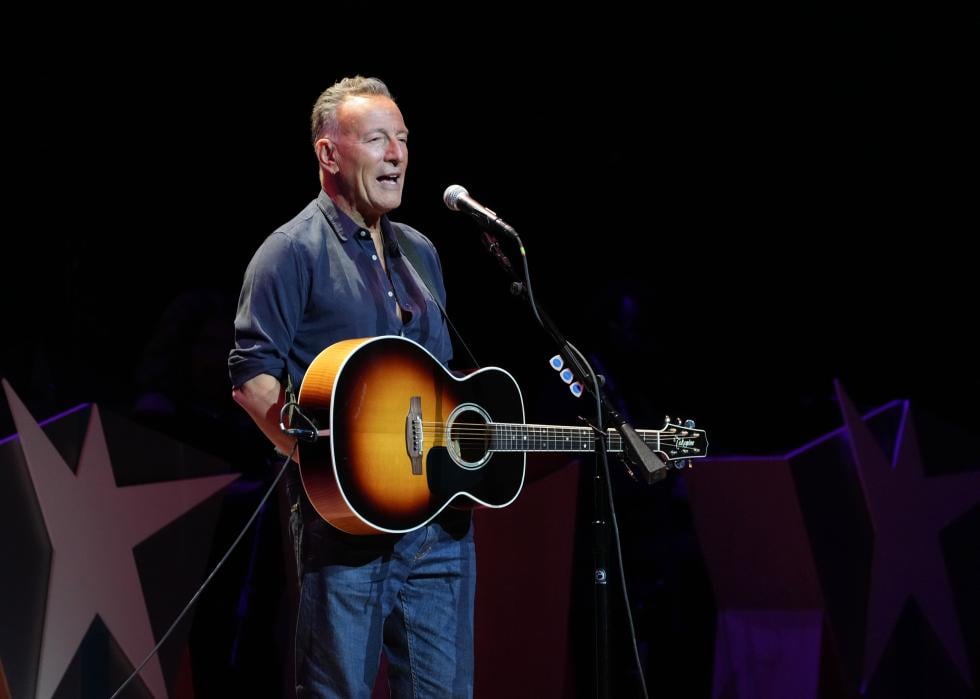 Bruce Springsteen performs during the 16th Annual Stand Up For Heroes Benefit.