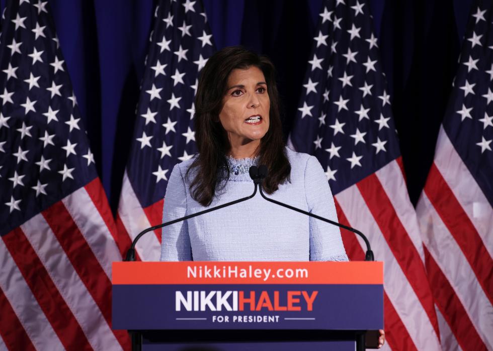 Nikki Haley delivers a major policy speech.