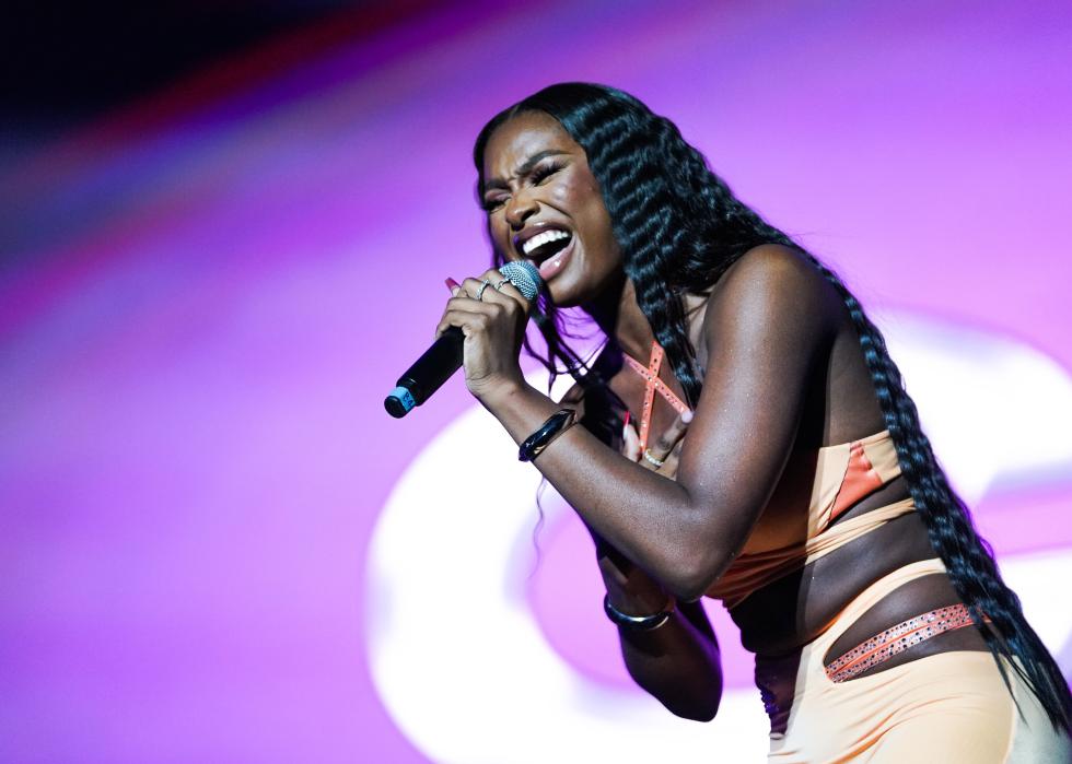 Coco Jones performs onstage during day 2 of the 2023 ESSENCE Festival Of Culture™.