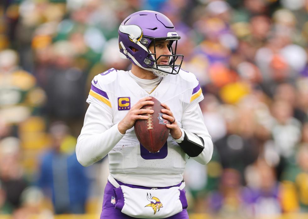 Kirk Cousins of the Minnesota Vikings looks to pass.