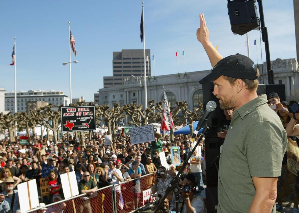 Célébrités avec une histoire de protestation 