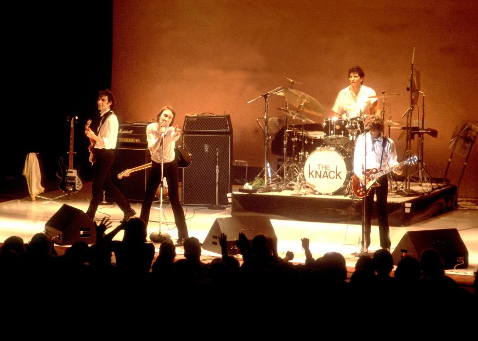 The band The Knack performing onstage.