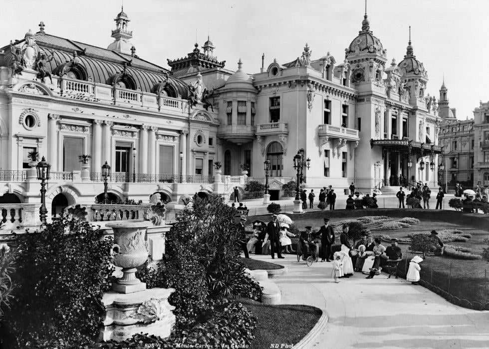 Exterior of Casino de Monte Carlo in 1880