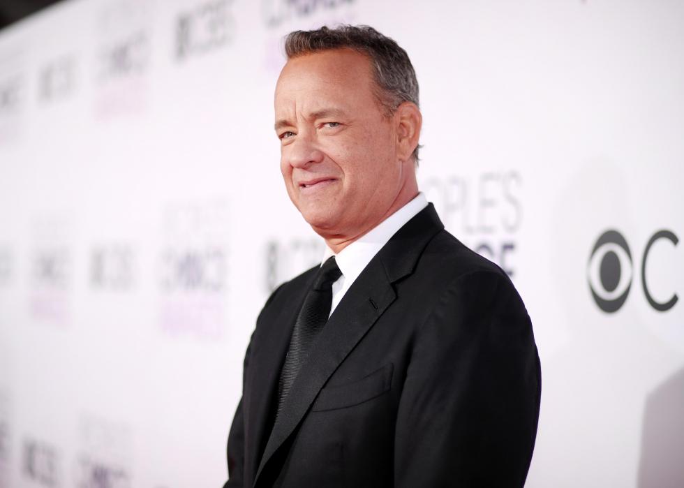 Tom Hanks on the red carpet at a CBS event.