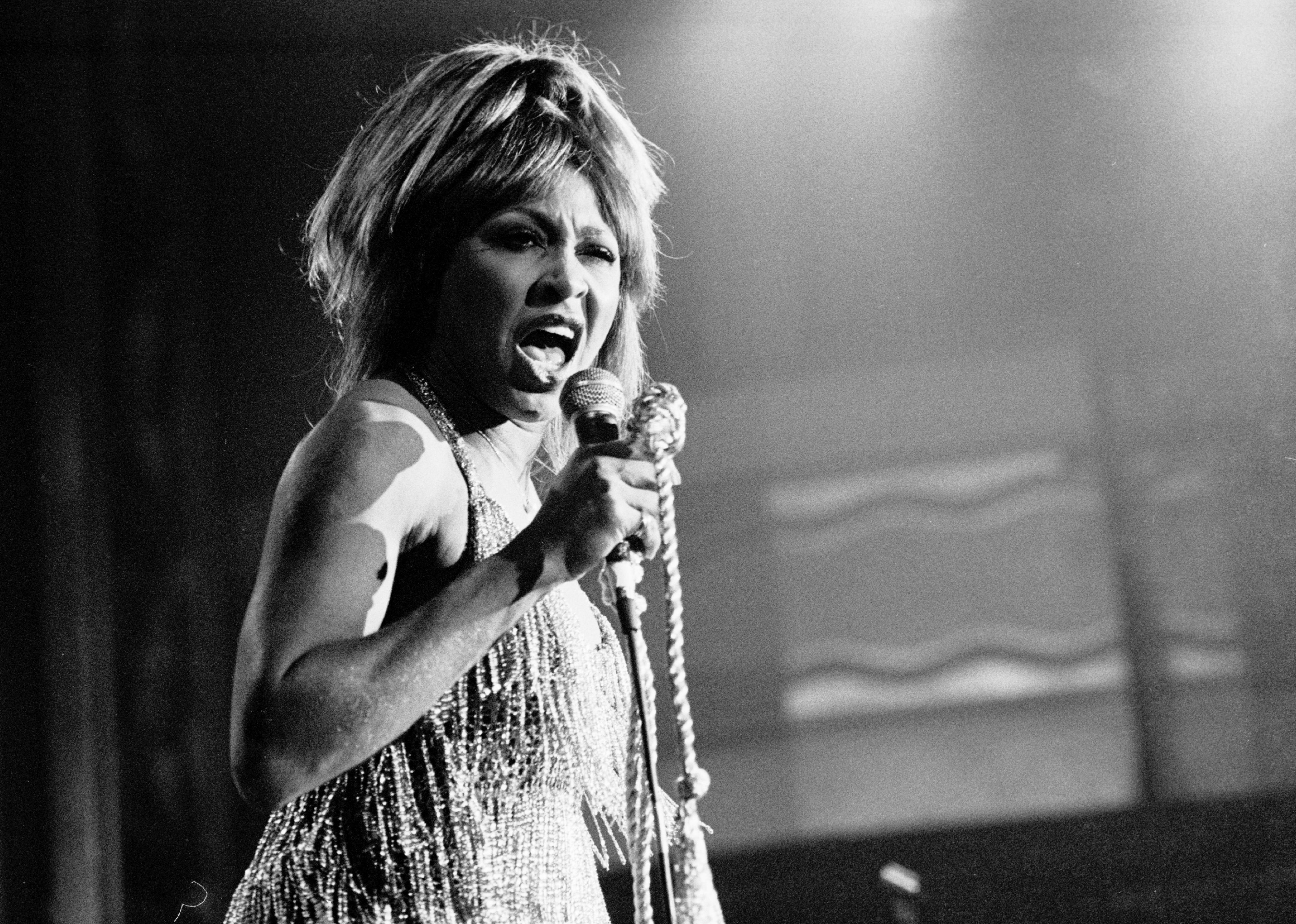 Tina Turner performs onstage at the Ritz, New York.