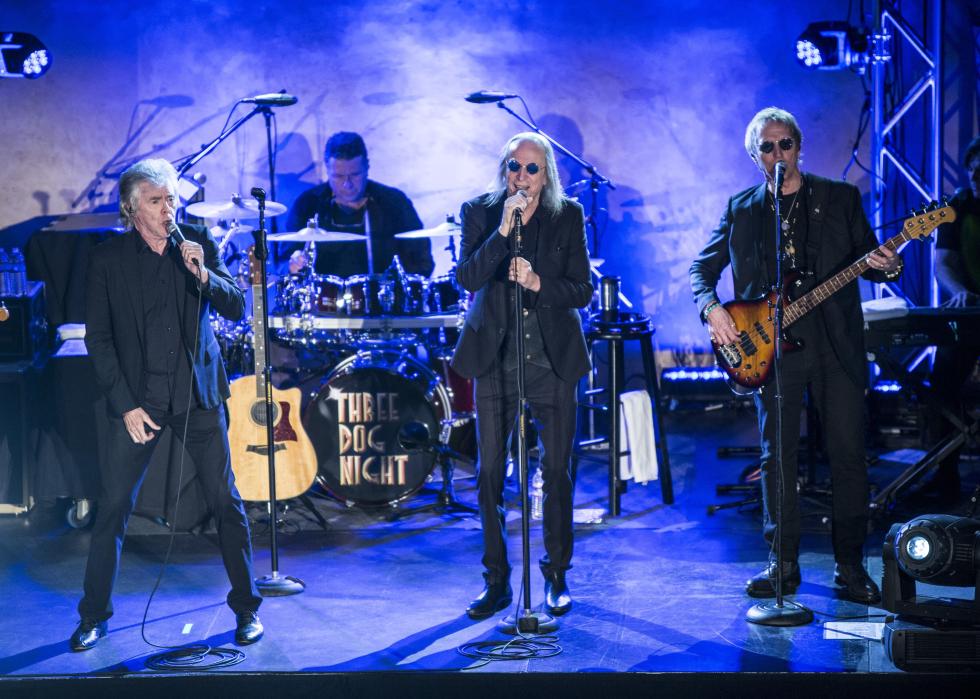 Three Dog Night perform at Rock For HARK at Hollywood Roosevelt Hotel.