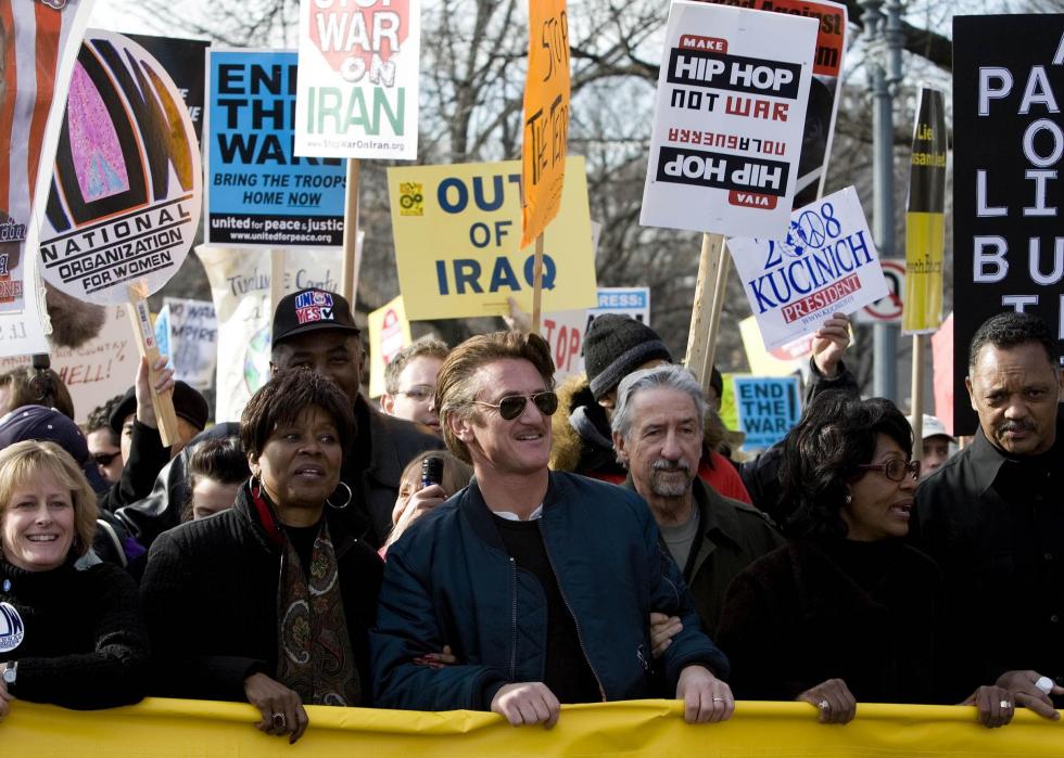 Célébrités avec une histoire de protestation 