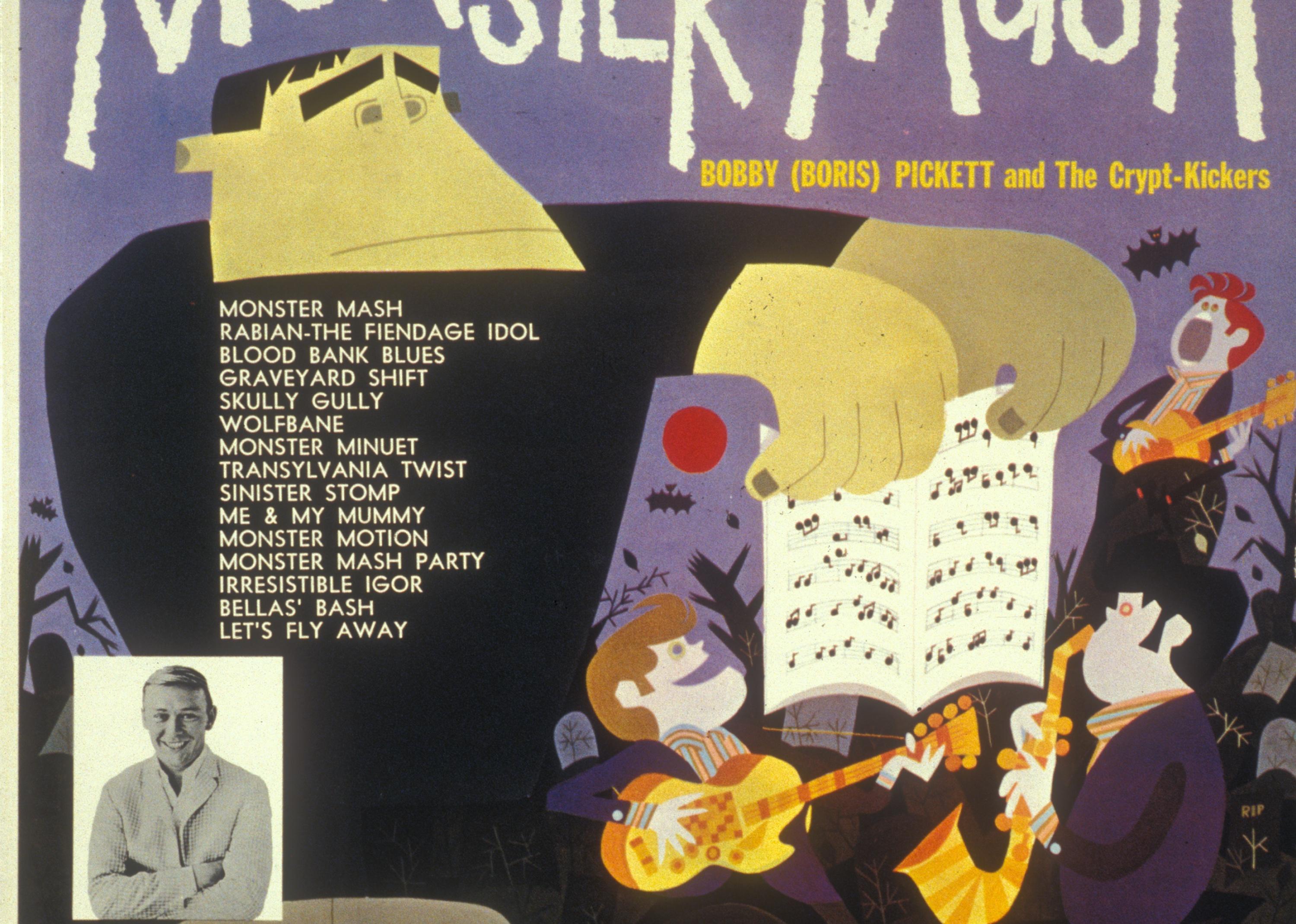 Monster Mash album cover featuring Bobby Pickett.
