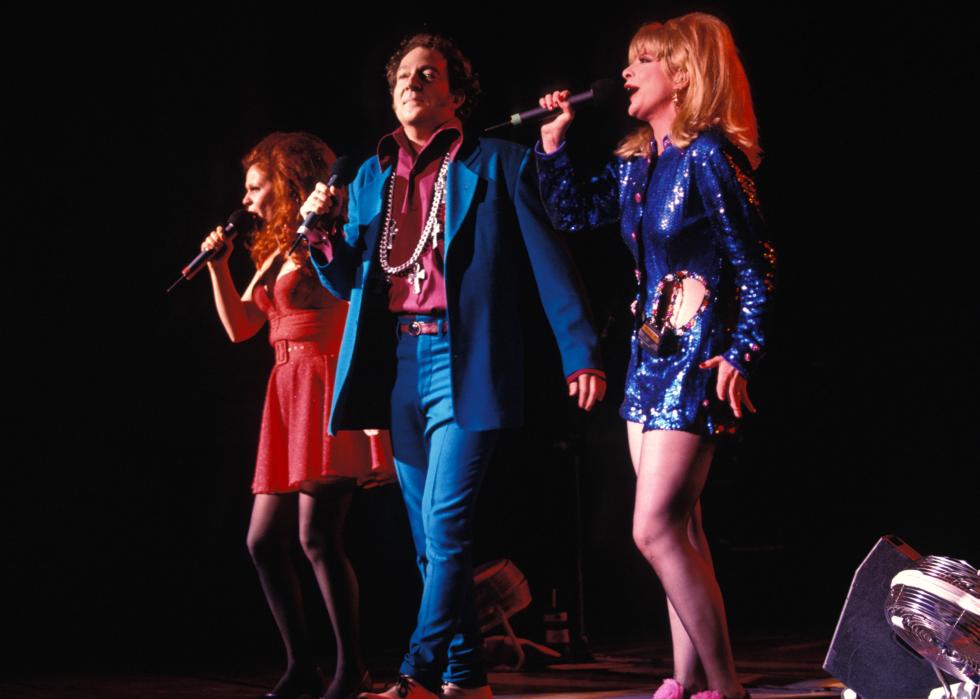  Photo of B-52's on stage.