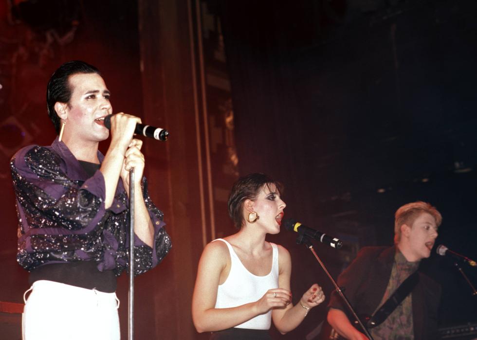 Human League performing on stage.