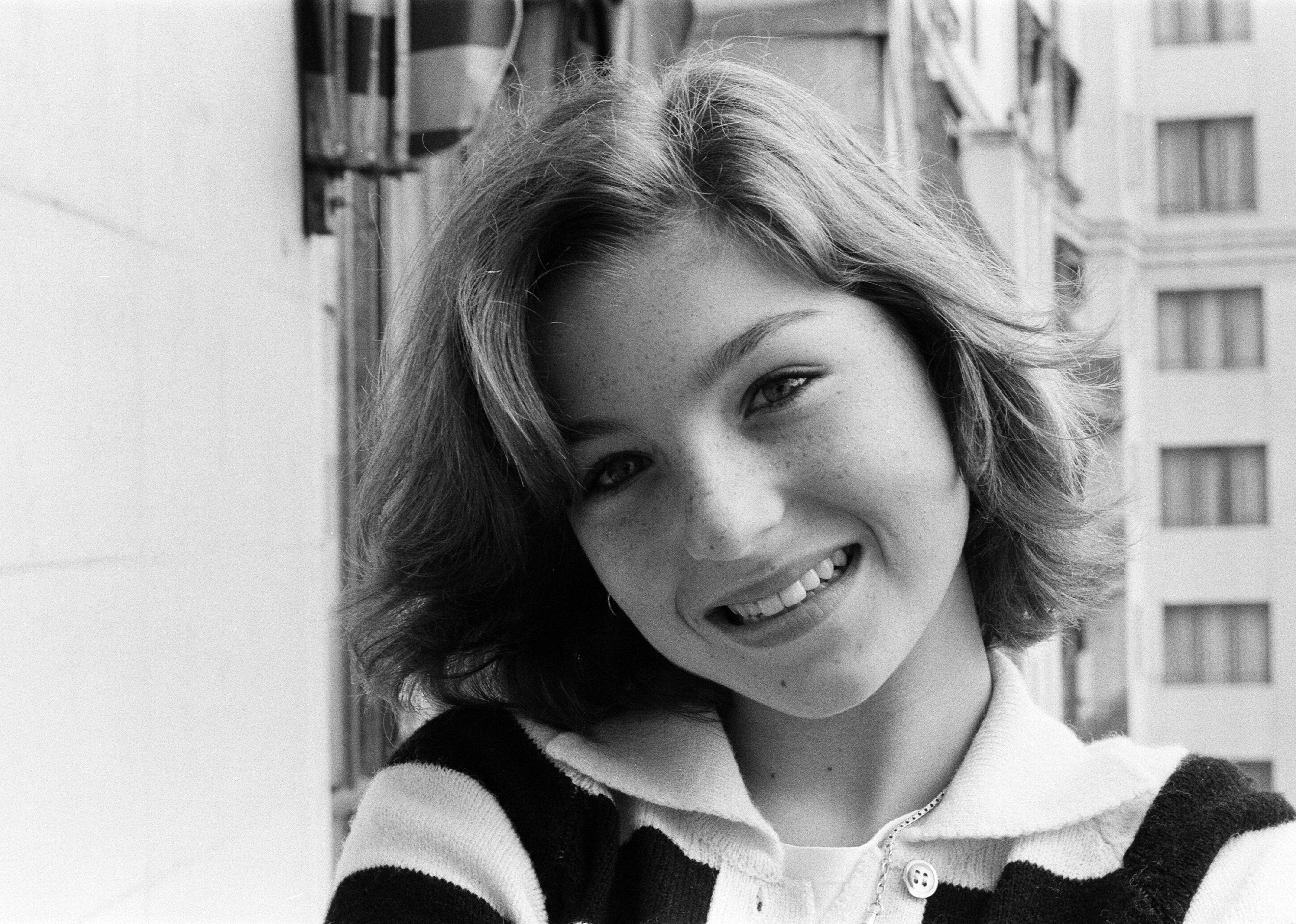 Thirteen-year-old actress Tatum O'Neal, pictured at the Dorchester Hotel, 25th August 1977. 