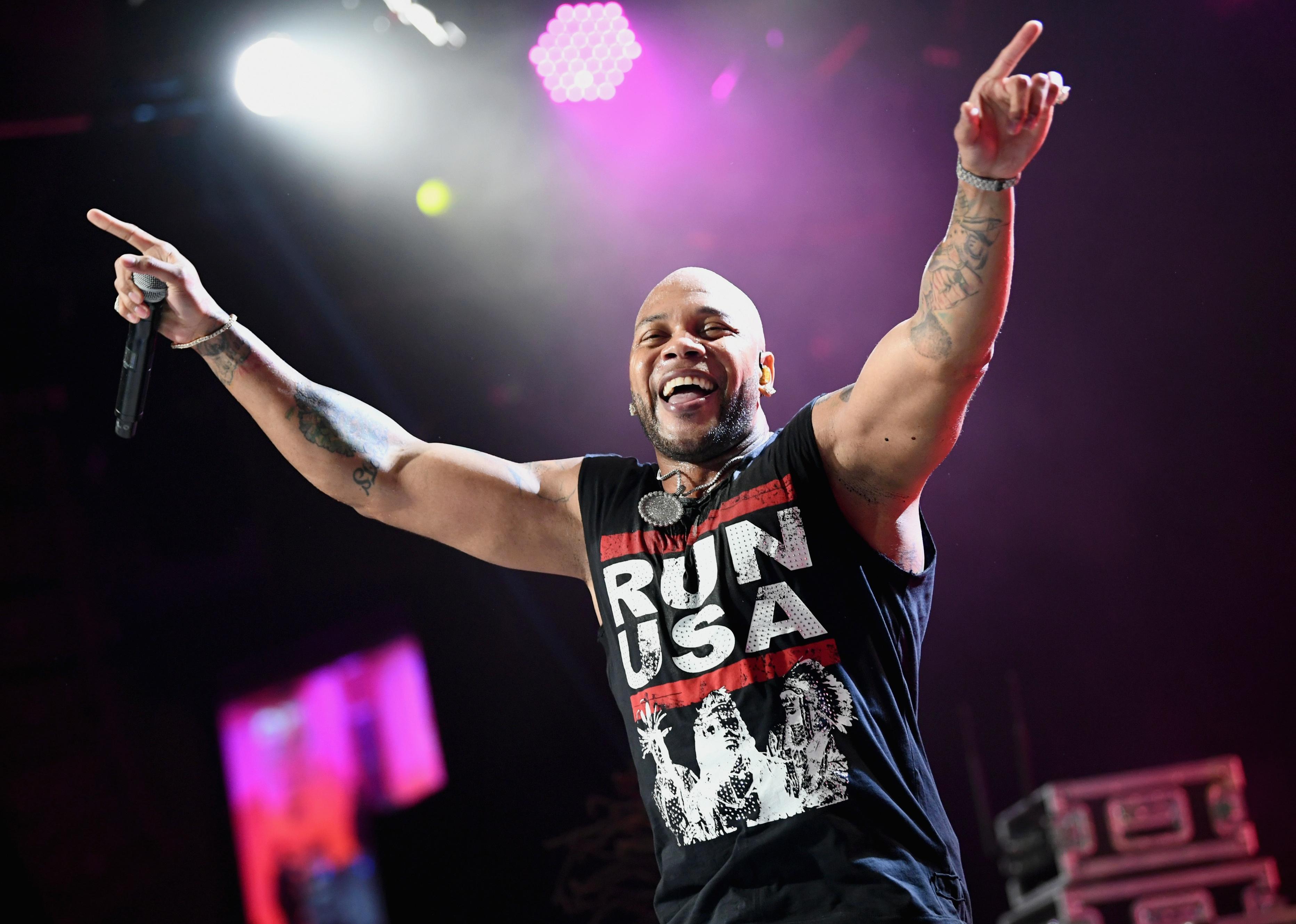 Flo Rida performs onstage at the 25th Annual Race To Erase MS Gala.