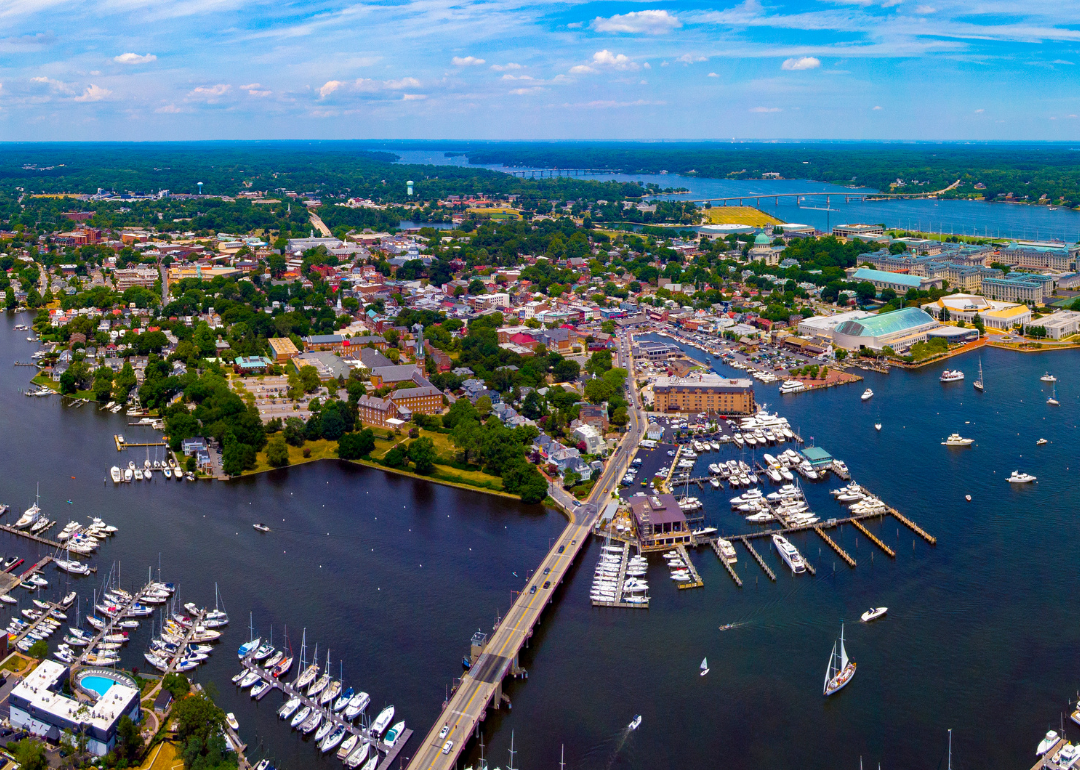 Boats on the water in Anapolis.