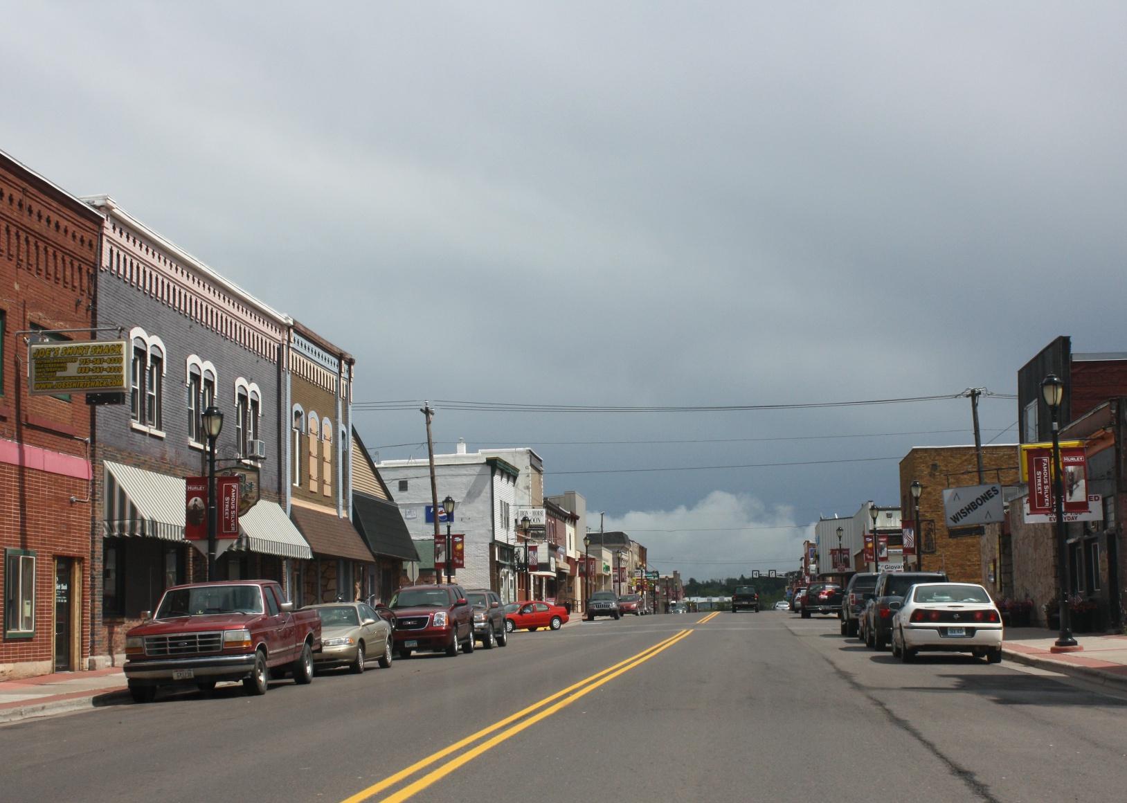 View of downtown Hurley.