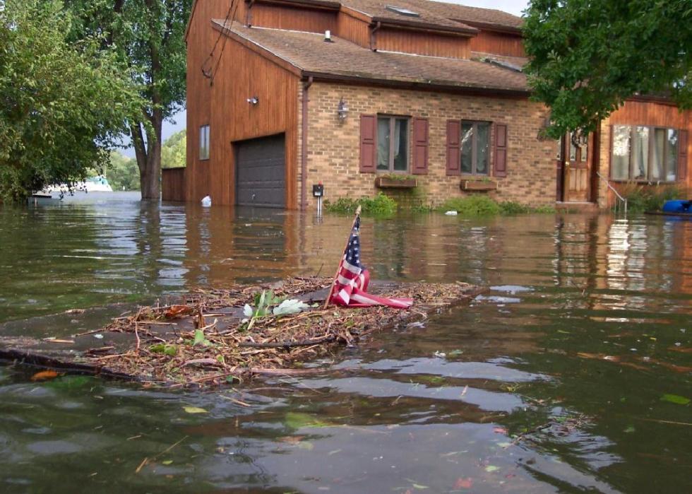 États avec le plus de maisons à risque d inondation côtière 