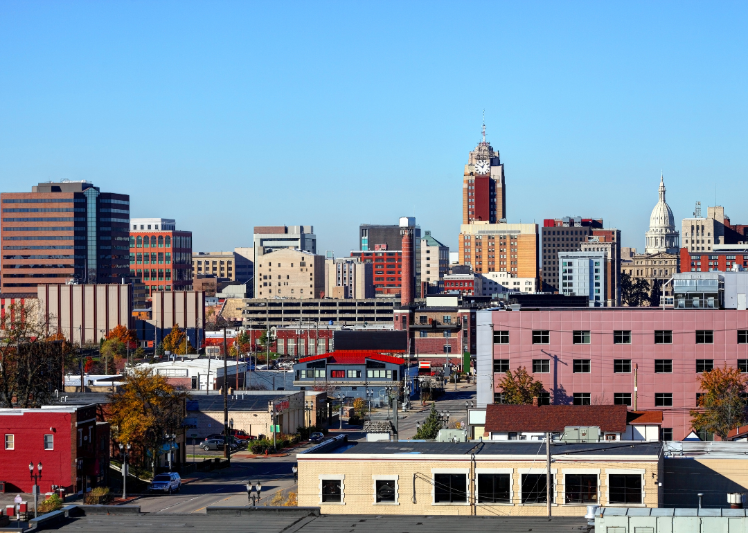 The downtown Lansing skyline.