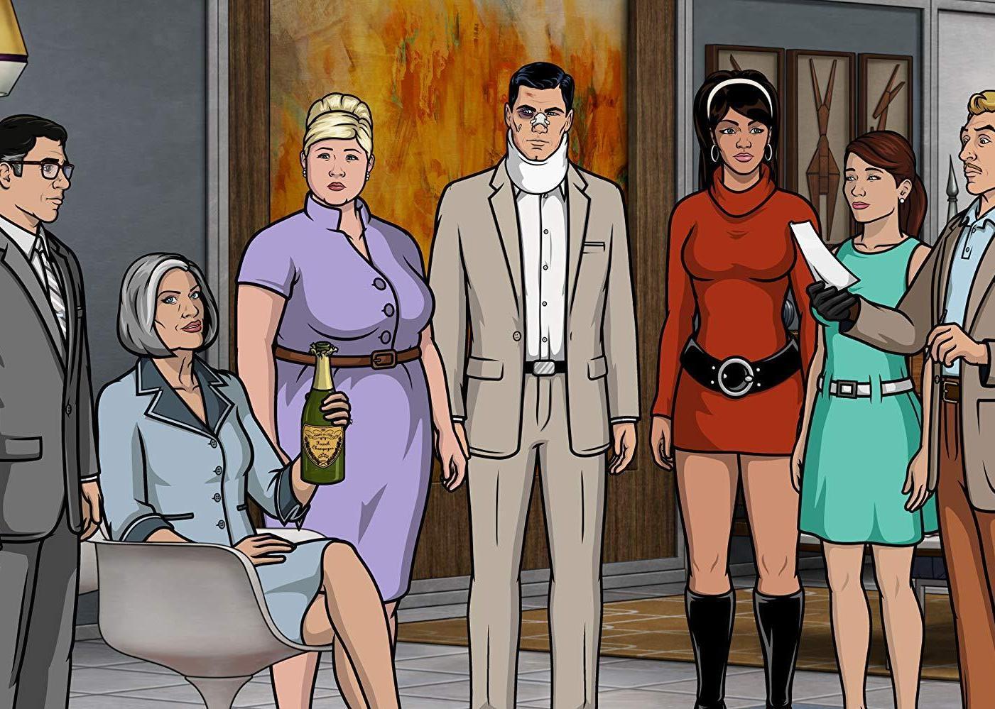 An animated still from ‘Archer’.