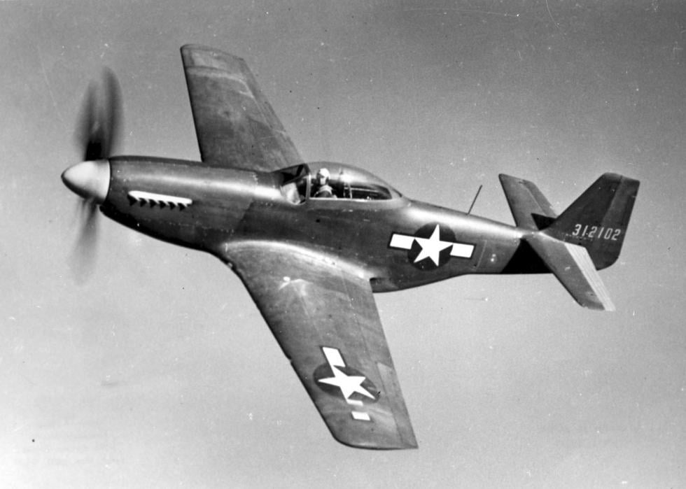 Pictured: North American P-51D prototype in flight