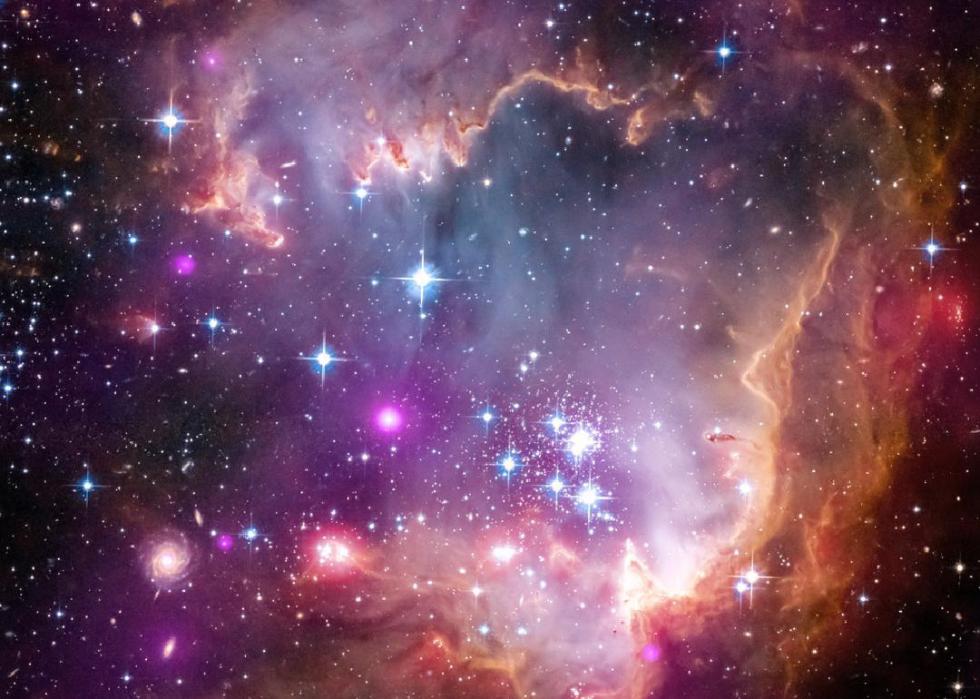 Small Magellanic Cloud galaxy captured by NASA's Great Observatories.