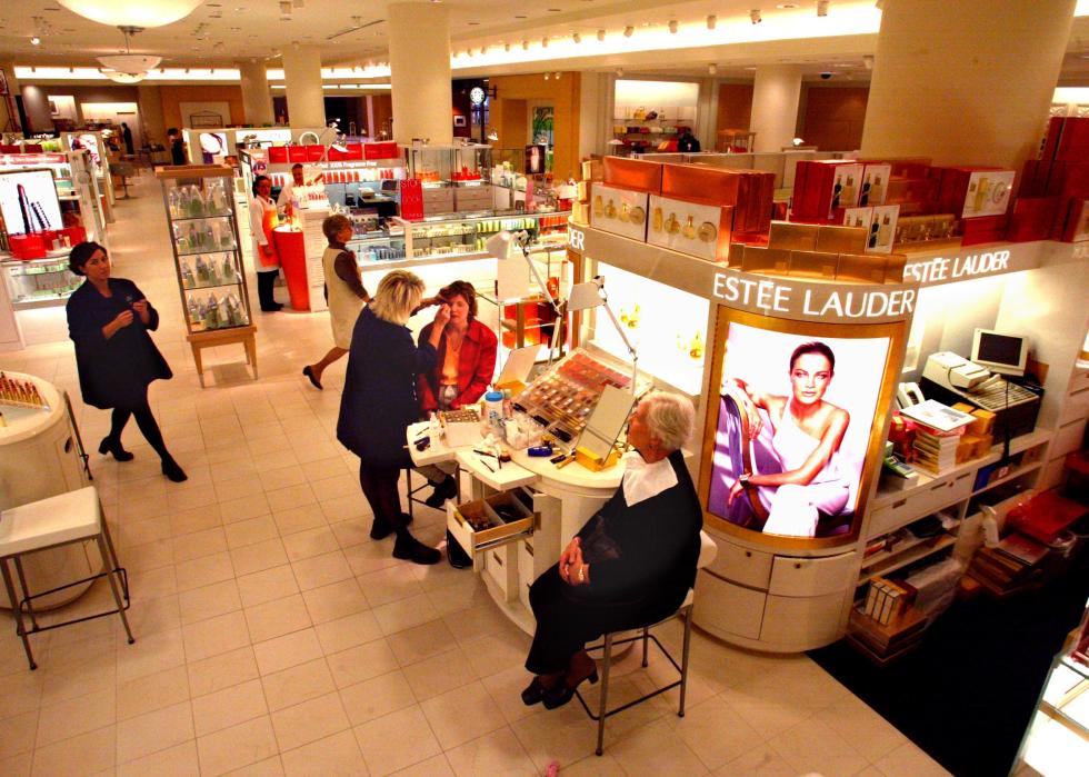 The beauty department of a Marshall Field's store.